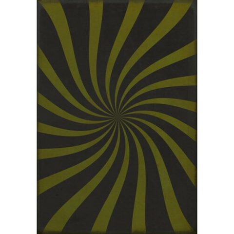 Pattern 59 "Vortex" Vinyl Floorcloth - Spicher & Co.