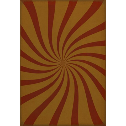 Pattern 59 "Solar Flare" Vinyl Floorcloth - Spicher & Co.