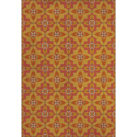 Pattern 33 "Lollygagger" Vinyl Floorcloth - Spicher & Co.