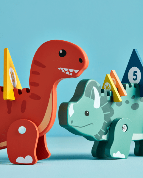 Learn To Count Dino Puzzle - Green