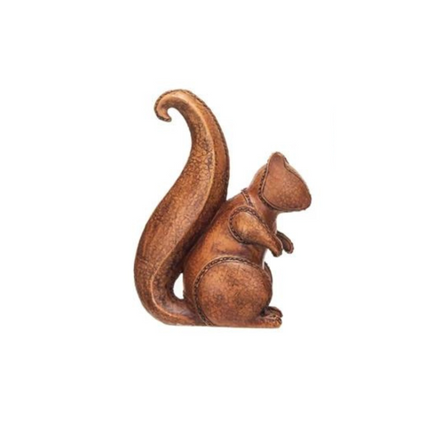 Leather Finish Squirrel Decor, A