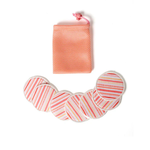 Lemon Lavender® In the Clear Make-Up Remover Rounds - Coral Pouch