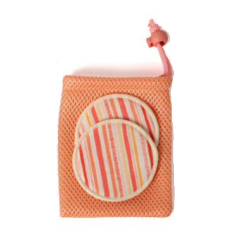 Lemon Lavender® In the Clear Make-Up Remover Rounds - Coral Pouch