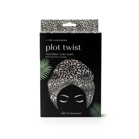 Lemon Lavender® Plot Twist Turbo Towel - Noir