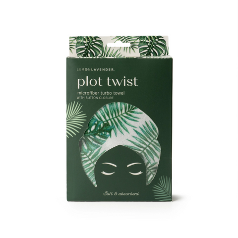 Lemon Lavender® Plot Twist Turbo Towel - Palms