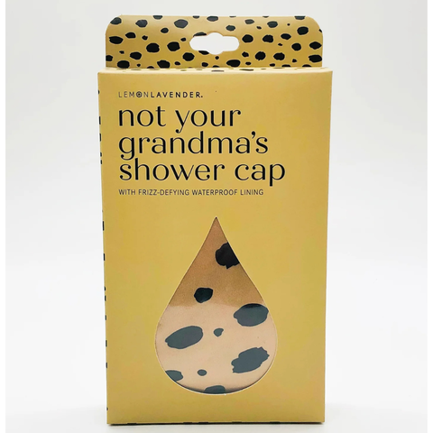 Lemon Lavender® Not Your Grandma's Shower Cap - Cheetah