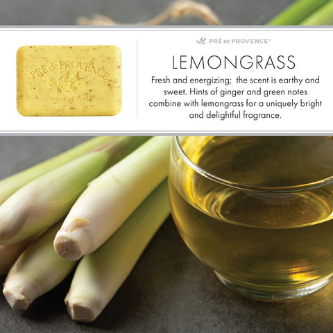 Lemongrass French Quad-Milled Soap - Pré de Provence