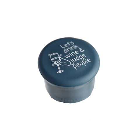Let's Drink Wine & Judge People Wine Cap - CapaBunga®