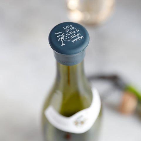 Let's Drink Wine & Judge People Wine Cap - CapaBunga®