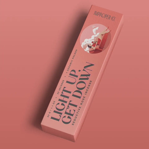 Light Up, Get Down Incense (Seductive Rose) - Improper Co.