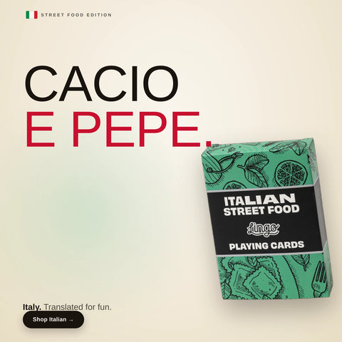 Lingo Playing Cards - Italian Street Food