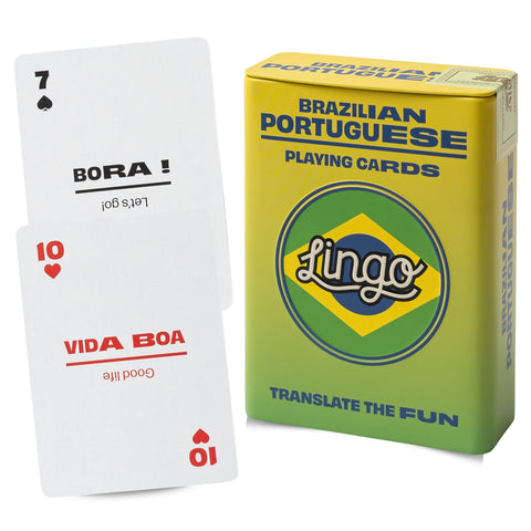 Lingo Playing Cards Gift Tin - Brazilian Portuguese