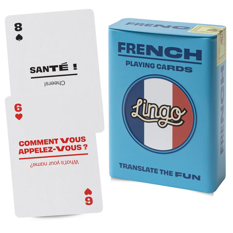 Lingo Playing Cards Gift Tin - French