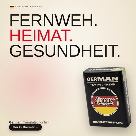 Lingo Playing Cards Gift Tin - German