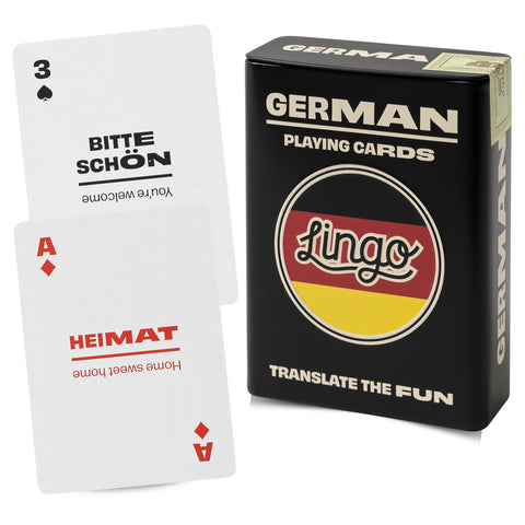 Lingo Playing Cards Gift Tin - German