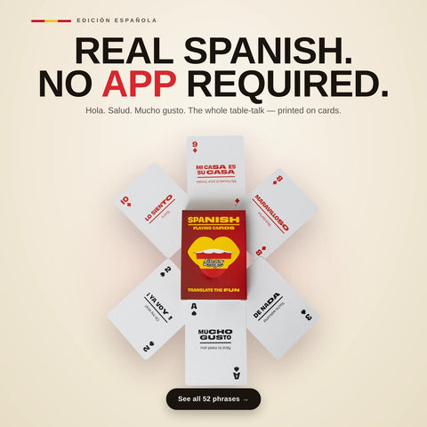 Lingo Playing Cards Gift Tin - Spanish