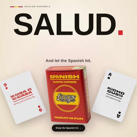 Lingo Playing Cards Gift Tin - Spanish