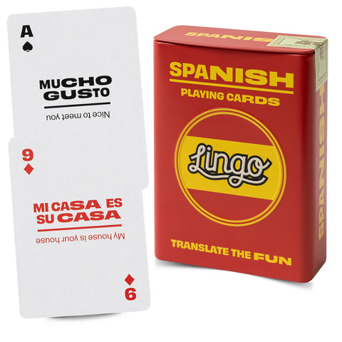 Lingo Playing Cards Gift Tin - Spanish