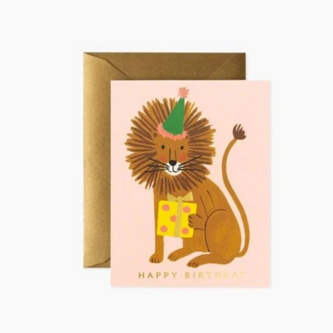 Lion Birthday Card - Rifle Paper Co