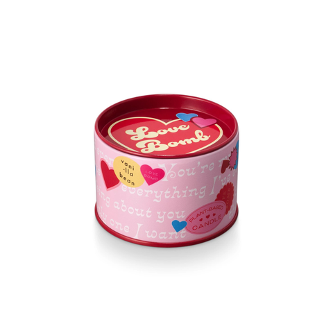 Love Bomb Twisted Tin Candle