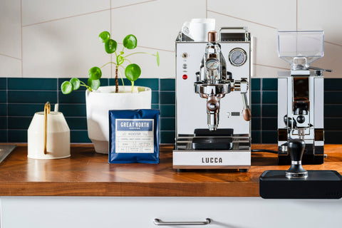 LUCCA Solo Espresso Machine with Flow Control