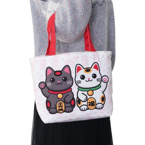 Lucky Cats Mini Tote Bag