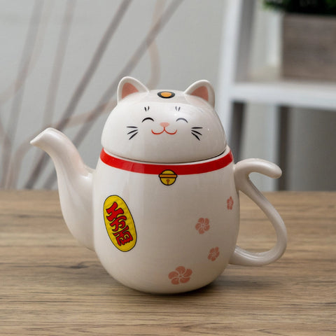 Lucky Cat Tea Pot