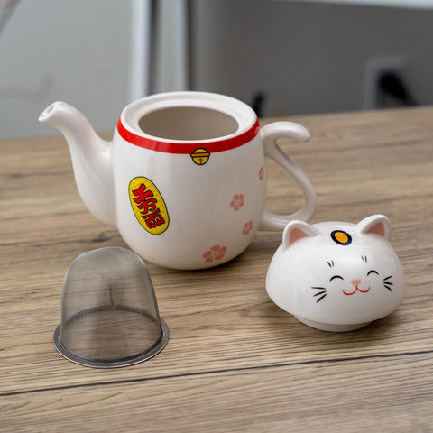 Lucky Cat Tea Pot