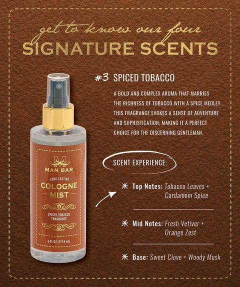 MAN BAR® Cologne Mist Spiced Tobacco