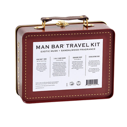 MAN BAR® Travel Tin Gift Set - Exotic Musk & Sandalwood