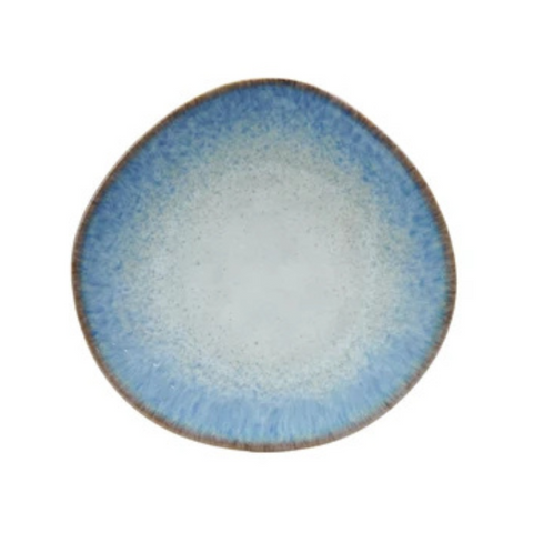 Majella Organic Shaped Plate, Blue + White