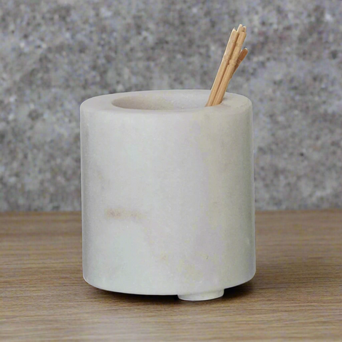 Majella Toothpick Holder, White