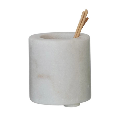 Majella Toothpick Holder, White