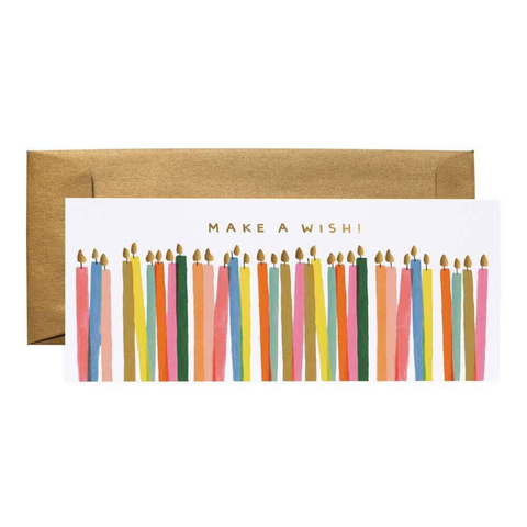Make a Wish Candles No. 10 Card - Rifle Paper Co