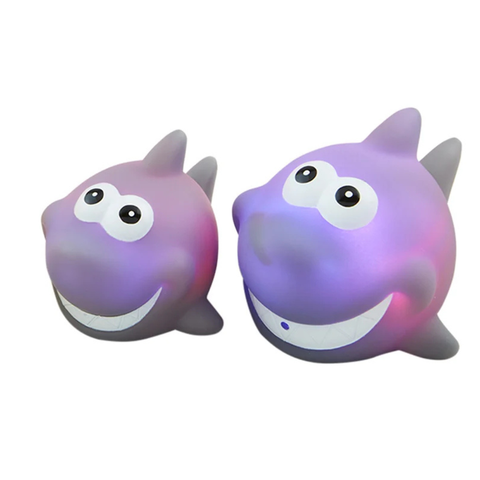Mama & Baby Light-Up Bath Toy Set - Shark