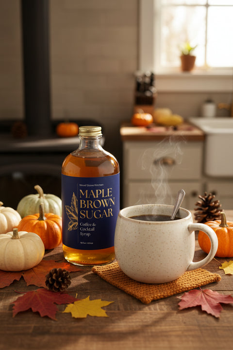 Maple Brown Sugar Coffee & Cocktail Syrup - Wood Stove Kitchen