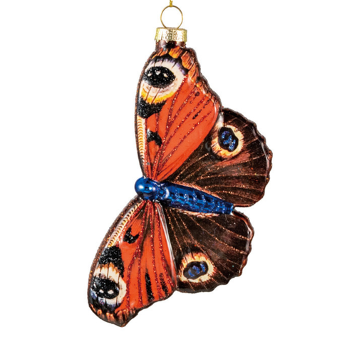 Mercury Glass Butterfly Ornament