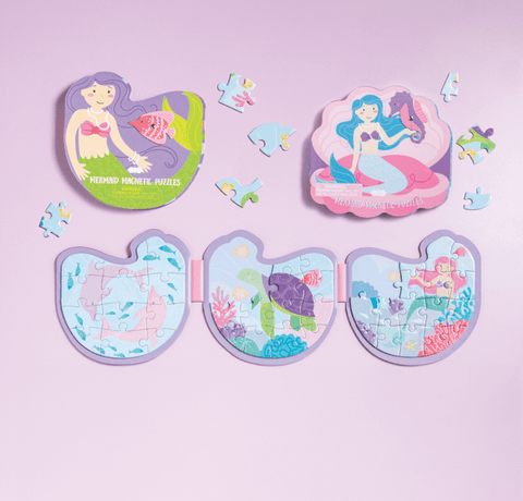 Mermaid Magnetic Puzzle Book