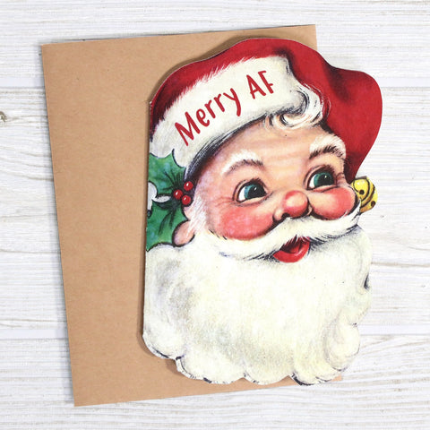 Merry AF Card - Bad Betty Greeting Co.
