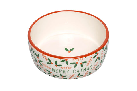 Merry Catmas Feeding Bowl