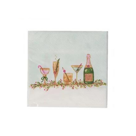 Merry & Bright Christmas Cocktails Cocktail Napkins