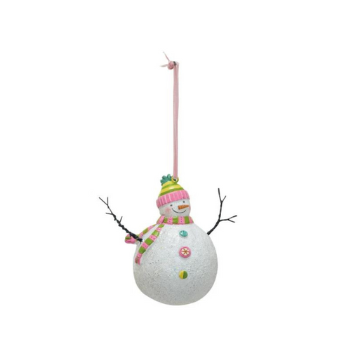 Merry & Bright Snowman Ornament, B
