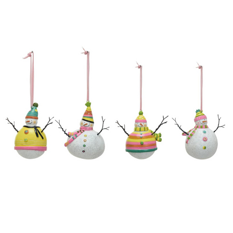 Merry & Bright Snowman Ornament, A