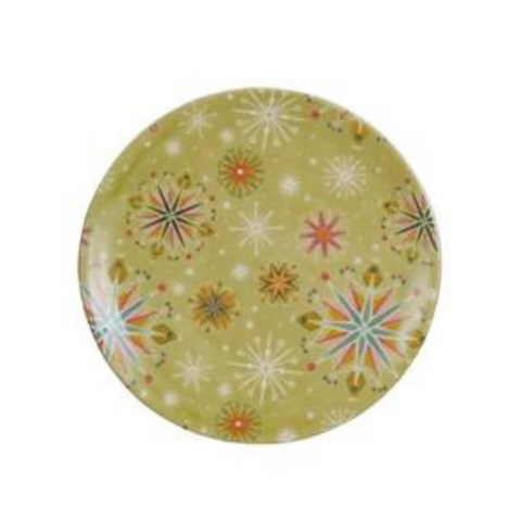 Merry & Bright Stoneware Plate, A