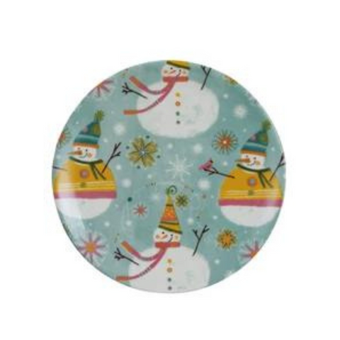 Merry & Bright Stoneware Plate, D