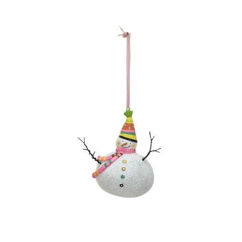 Merry & Bright Snowman Ornament, C