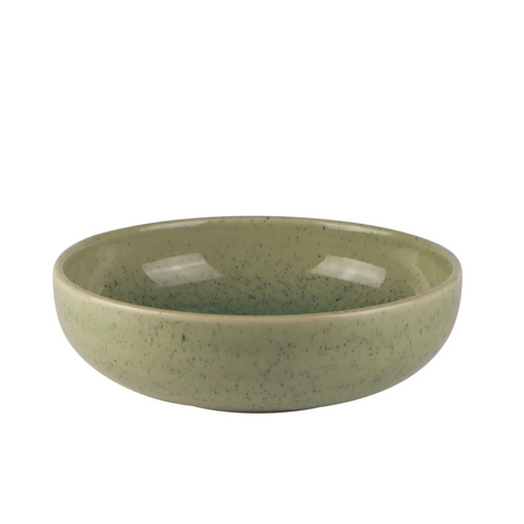 Mesa Ceramics Uno Speckle Stoneware Cereal Bowl - Green