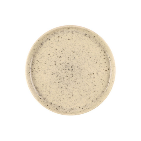 Mesa Ceramics Uno Speckle Stoneware Dessert Plate - Beige