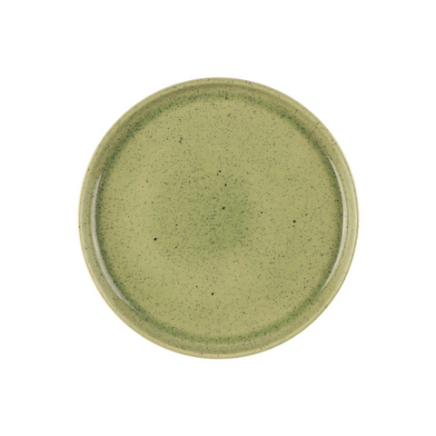Mesa Ceramics Uno Speckle Stoneware Dessert Plate - Green