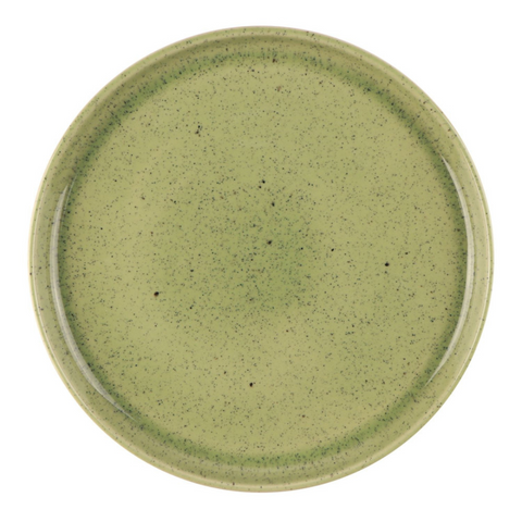 Mesa Ceramics Uno Speckle Stoneware Dinner Plate - Green